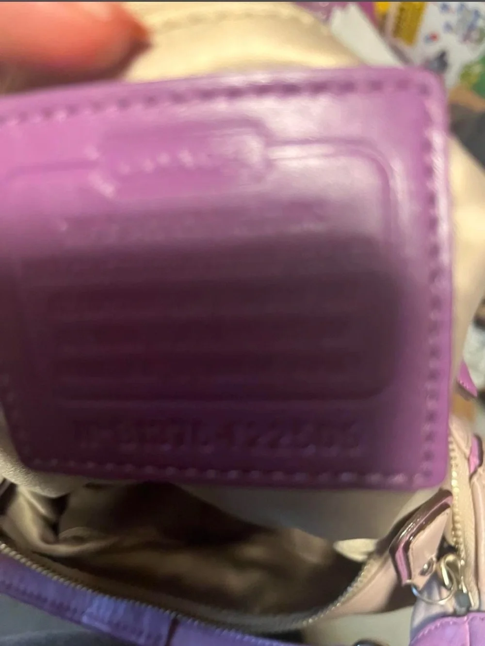 Coach Lavender Leather Shoulder Bag 💜